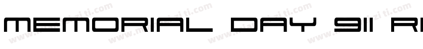 Memorial Day 911 Reg字体转换